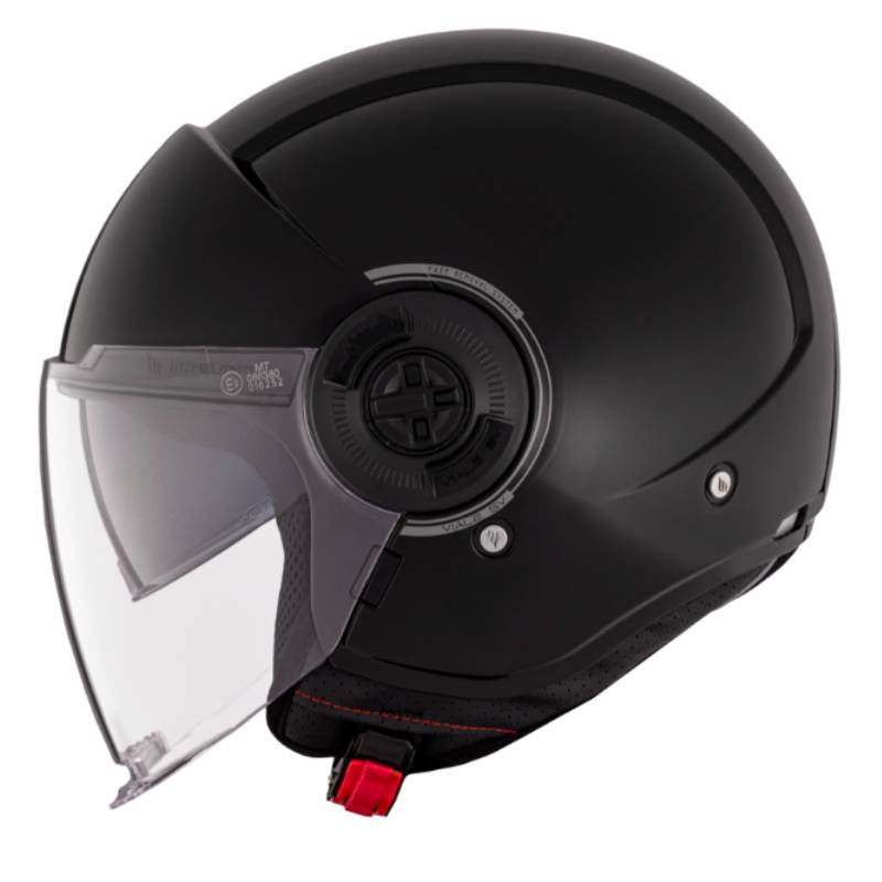 Casco MT Viale SV S Solid A1 negro brillo